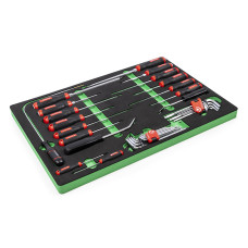 Ложемент отвертки, шестигранные ключи и ключи TORX. 35 предметов TSC-35 